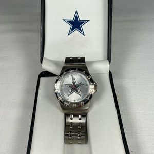 Rare DALLAS COWBOYS 2007 GameTime Stainless Steel Watch - Works Beautifully